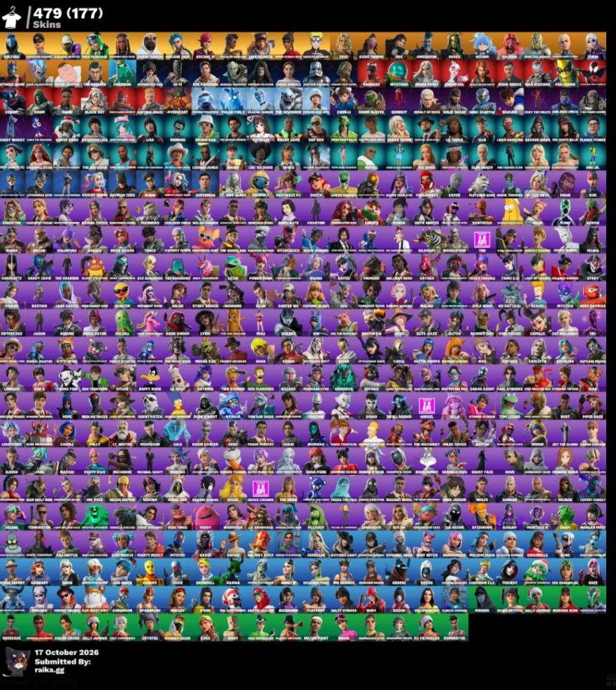 Conta de fortnite com 200$ e 500 skins