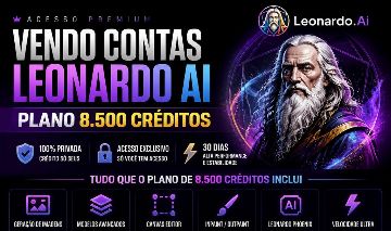 Contas do Leonardoai com 8500 creditos com Canva PRO, Kling 3.0, Veo 3.0