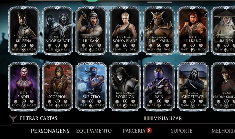 (PREÇO NEGOCIÁVEL) CONTA DE MORTAL KOMBAT 73K DE ALMAS