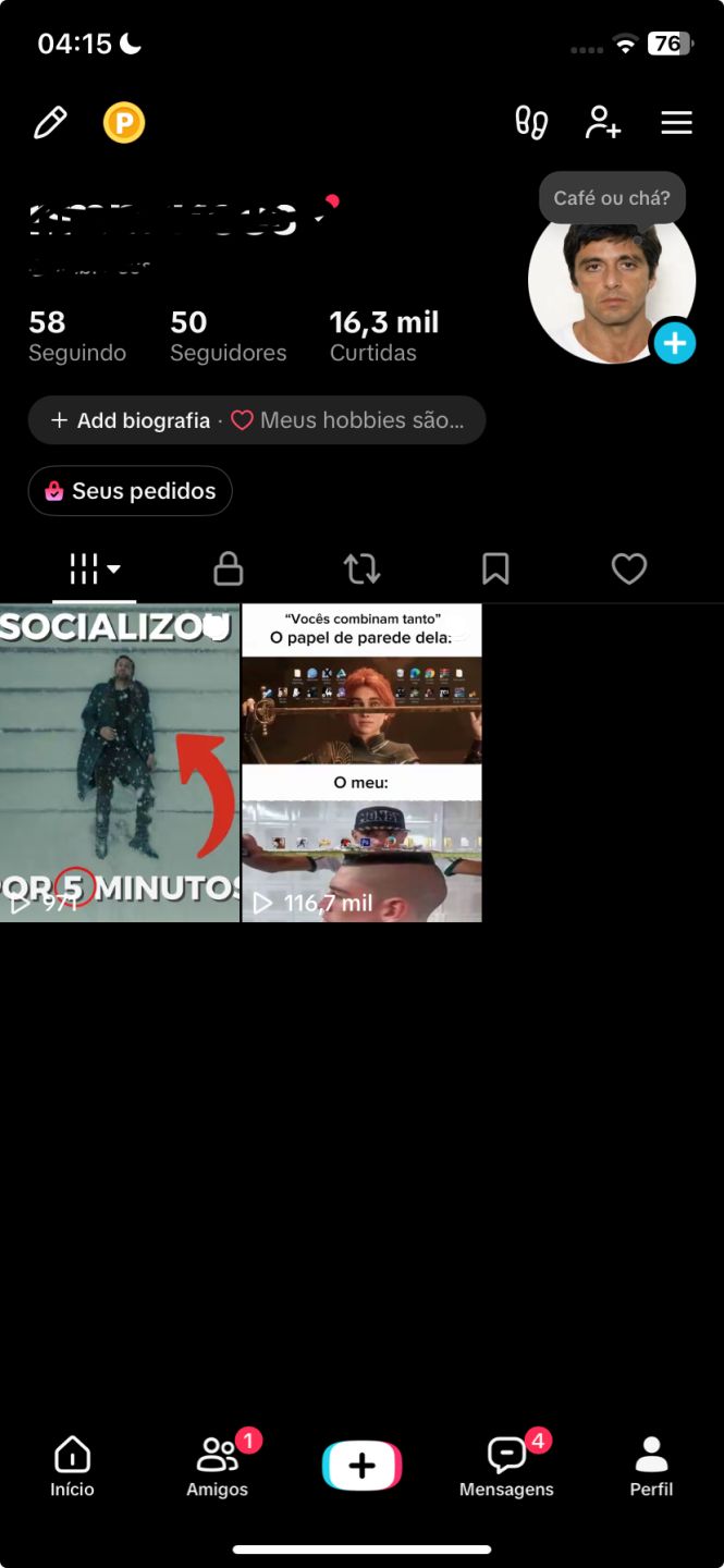 CONTA TIK TOK