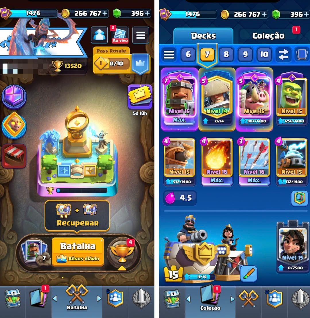 QUEIMA DE ESTOQUE CONTA CLASH ROYALE ULTIMA ARENA