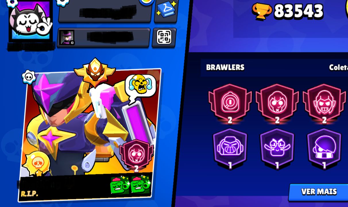 CONTA BRAWL STARS | 83K+ TROFÉUS | 72 BRAWLERS LVL 11 | 25 HIPERCARGAS