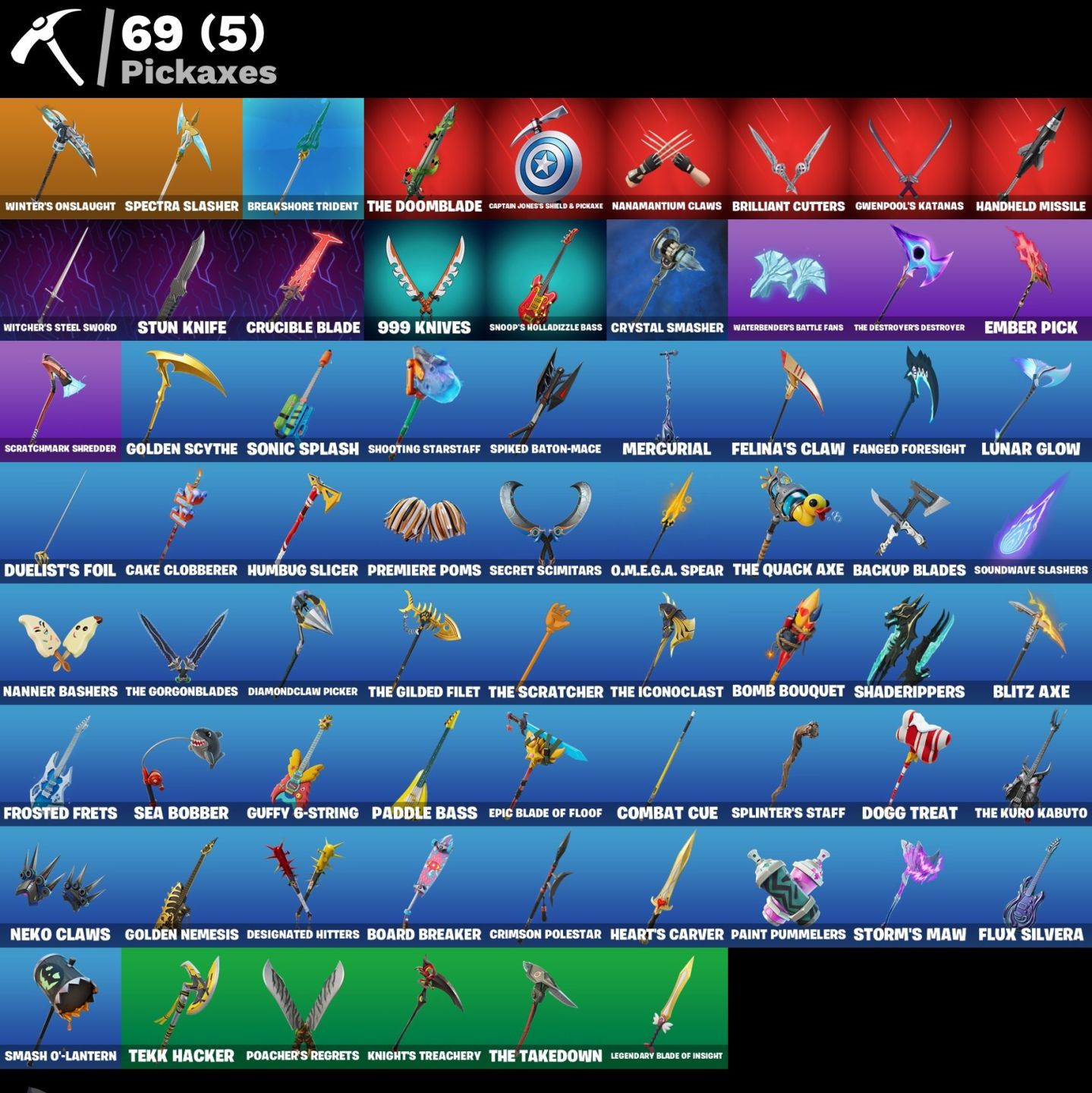 CONTA FORTNITE COM OMEGAROK, PETER GRIFFIN E 45 SKINS