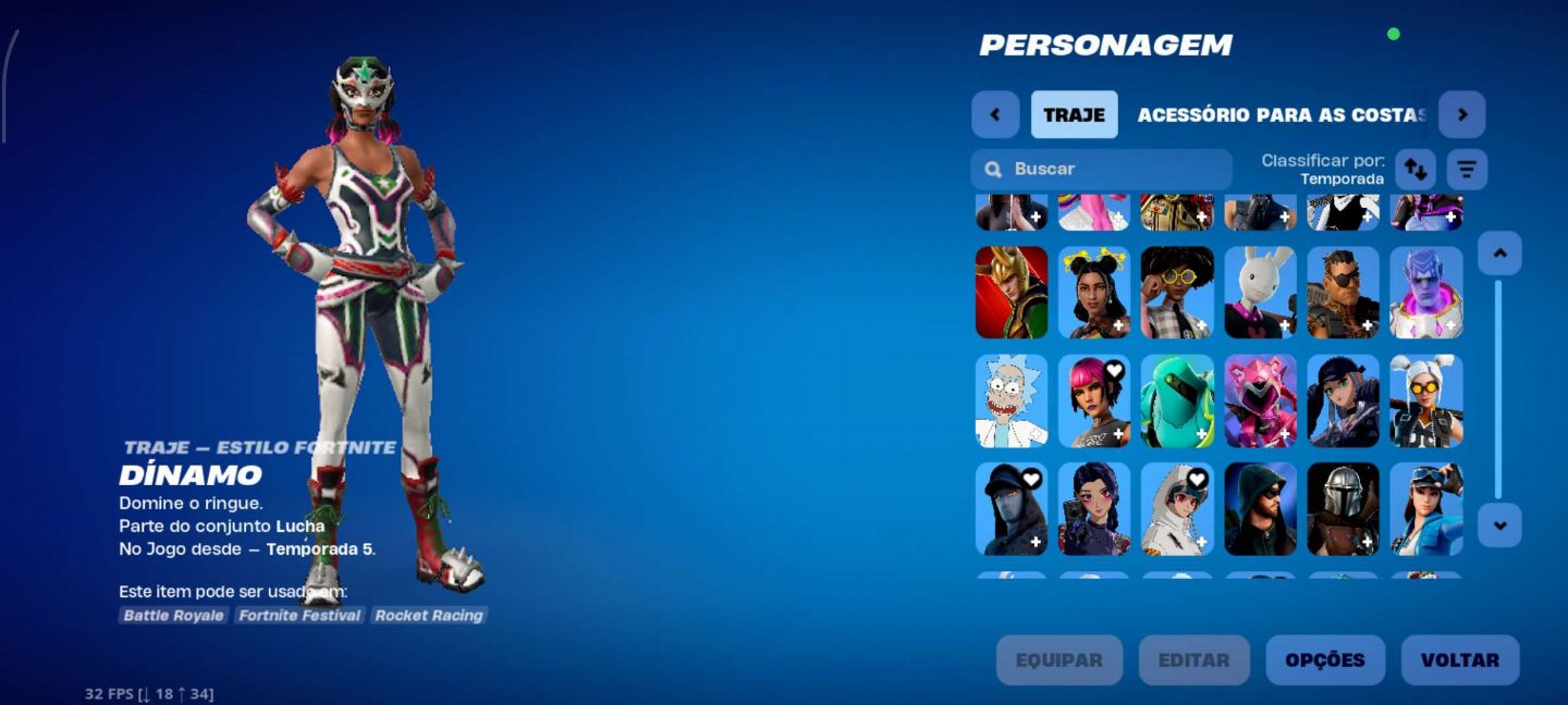 Conta fortnite com skins tryhard e OG Valor negociável pra sair rápido