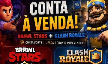 Conta Brawl Stars e Clash Royale.