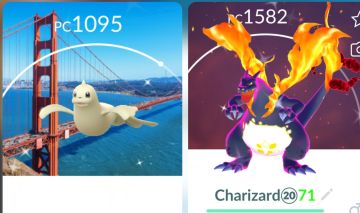 Conta pokemon go com Charizard Gigamax brilhante e dewgong bg San Francisco