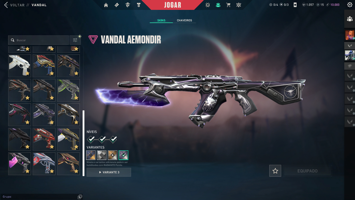 Conta ascendente full acesso com +8k em skins