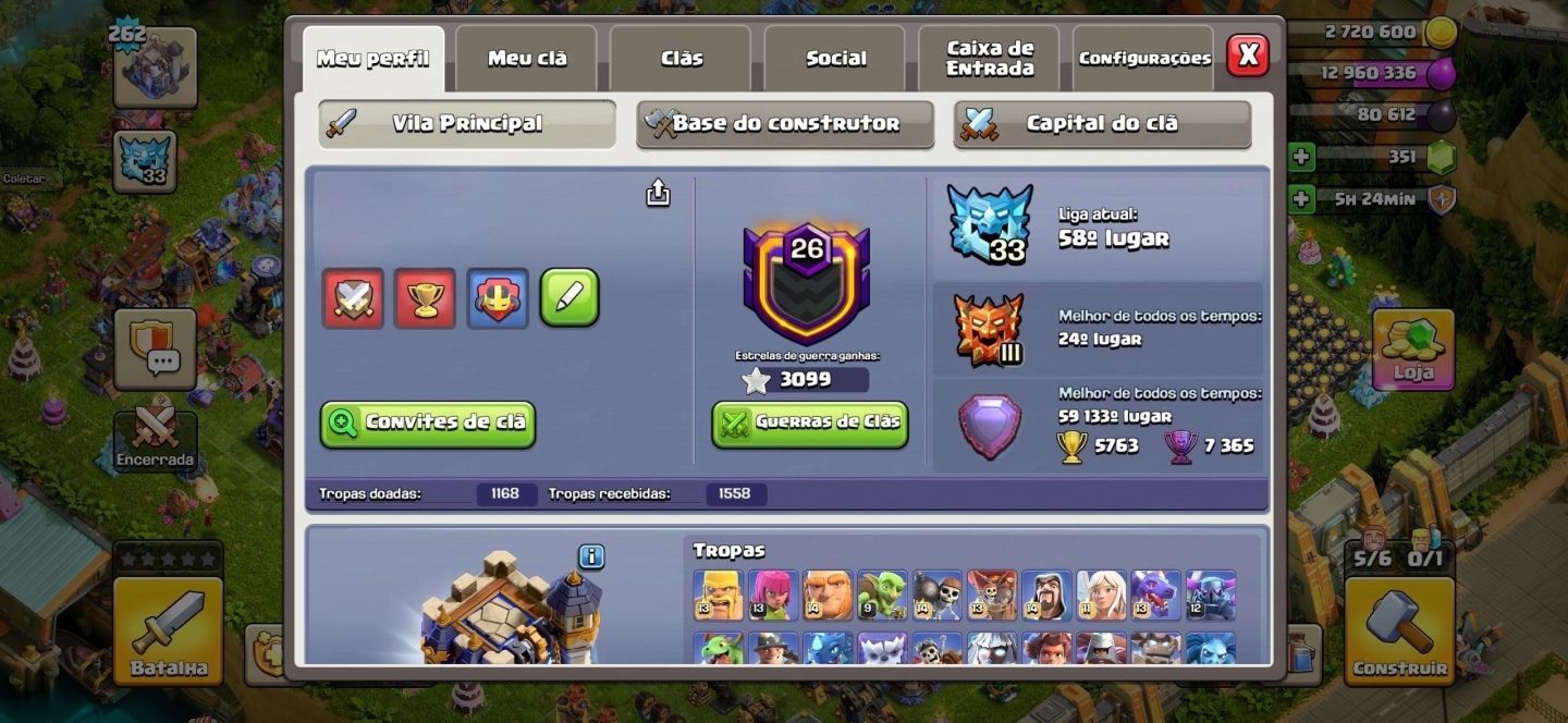 Cv18 97% Full de Clash of Clans - LVL262