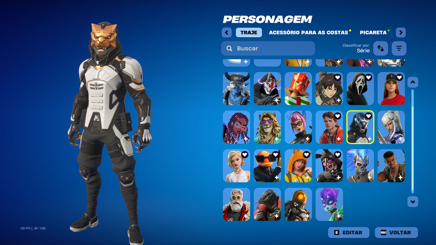 CONTA FORTNITE SKIN FERRARI, GHOST FACE, EREN, SKIN EXCLUSIVA XBOX