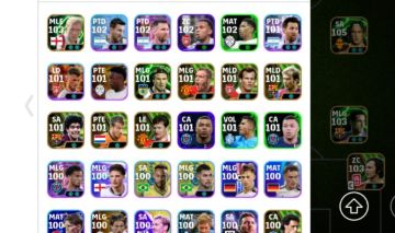 Conta eFootball Mobile Força Coletiva 3200+ | Elenco 103105
