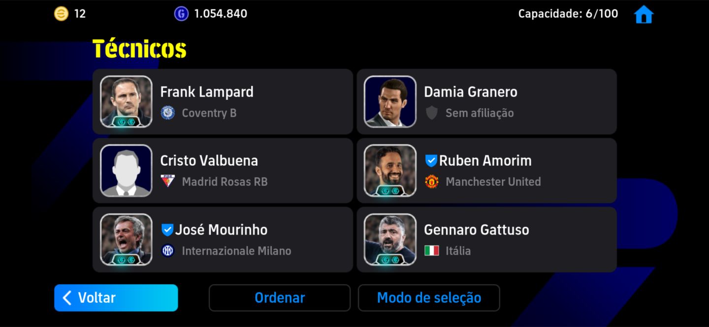 EFootball 3249 Força | 5x Div 1 | Buffon 107, Pepe 107, CR7 106, Vieira 106 |