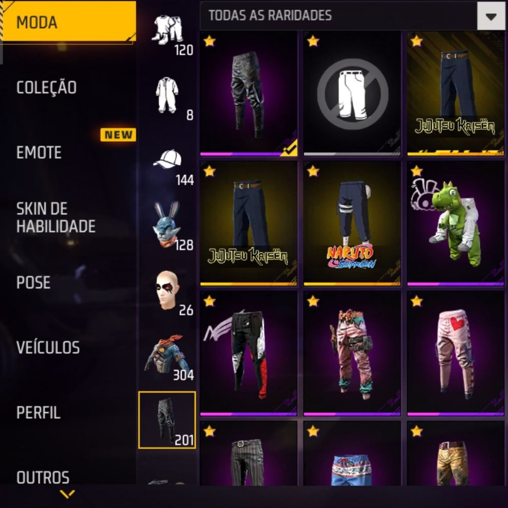 Conta de Free Fire com muitas parcerias, punho do Saitama e evolutivas!