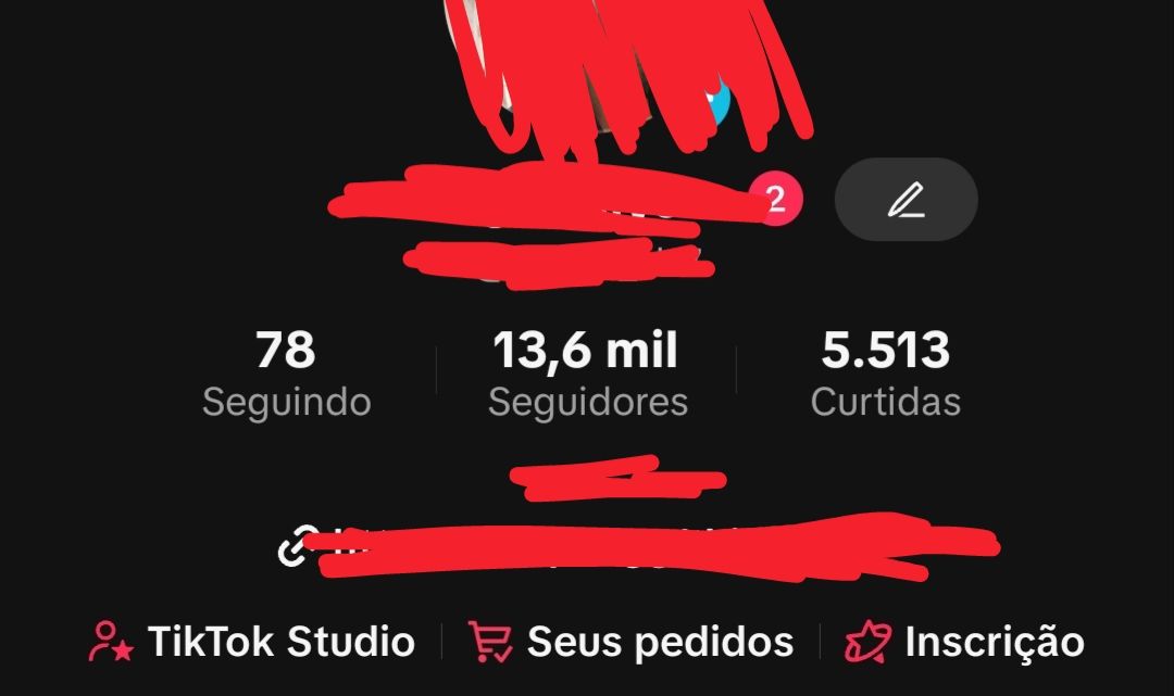 Conta com tiktok shop sem (Documento) com 13k de seguidores.