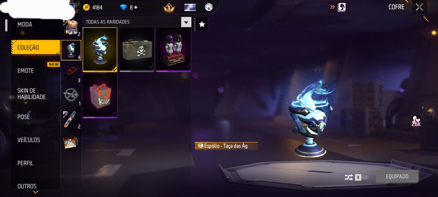 CONTA NIVEL 12 + SKIN SOMBRA DA NOITE + DISPARO FINAL DO DINO + GELO (SEU EMAIL)