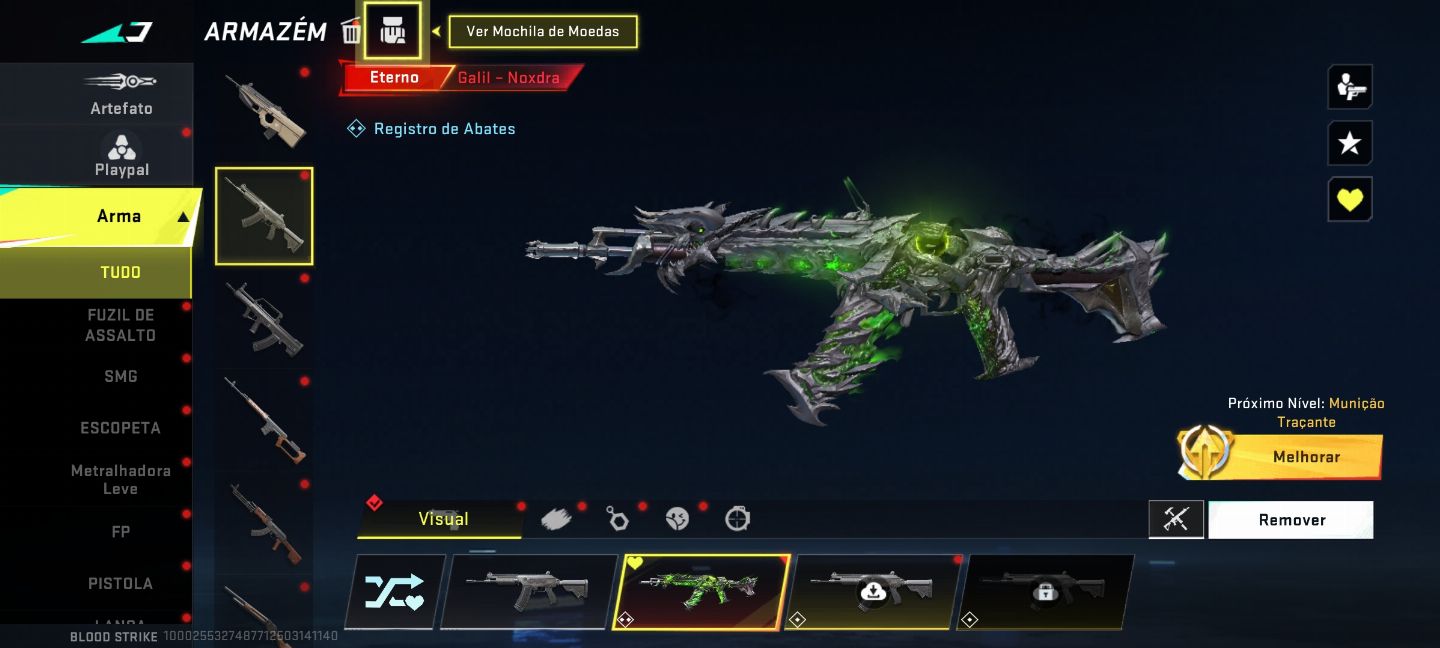 Conta blood strike com algumas Eternas