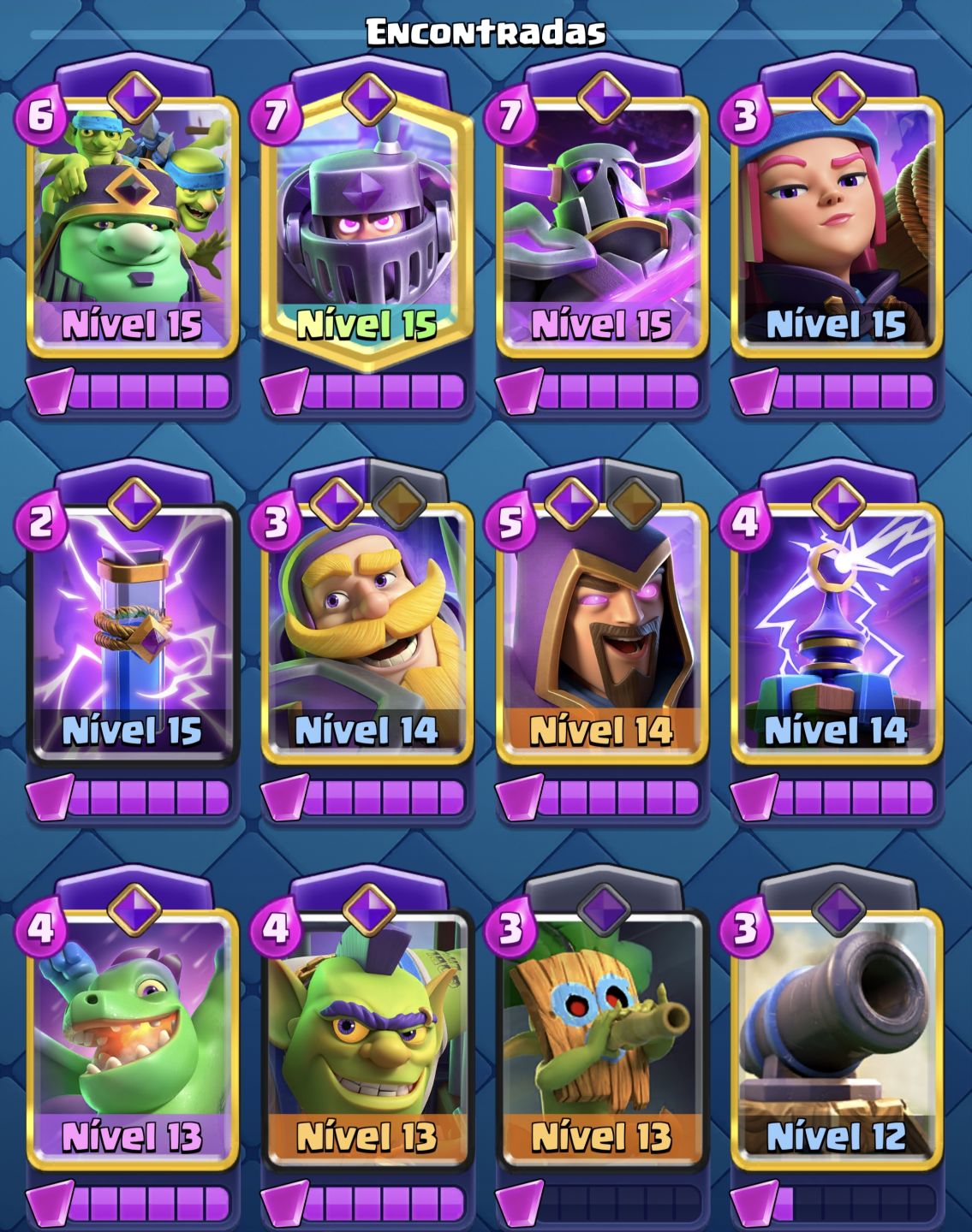 Clash Royale- Conta Antiga com várias evoluções.