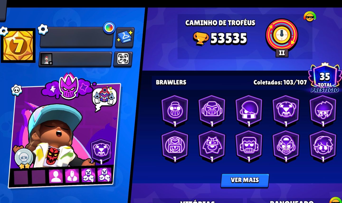 Conta Muito Apelona ! 53K de Troféu + 46 Nível Max com Hiper