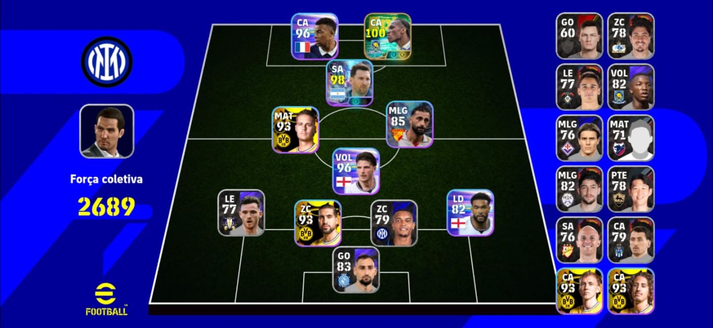 Conta de efootball como dogbar