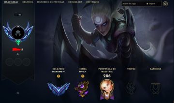 CONTA DIAMANTE 4 LEAGUE OF LEGENDS