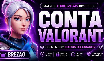 Conta Valorant com mais de R$7.000 em Skins | Full Acesso + Dados do Criador