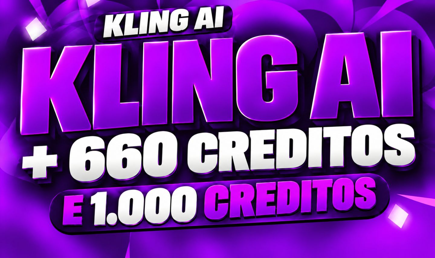 KLING AI 680 & 1.000 CRÉDITOS | ENTREGA RÁPIDA | 30 DIAS