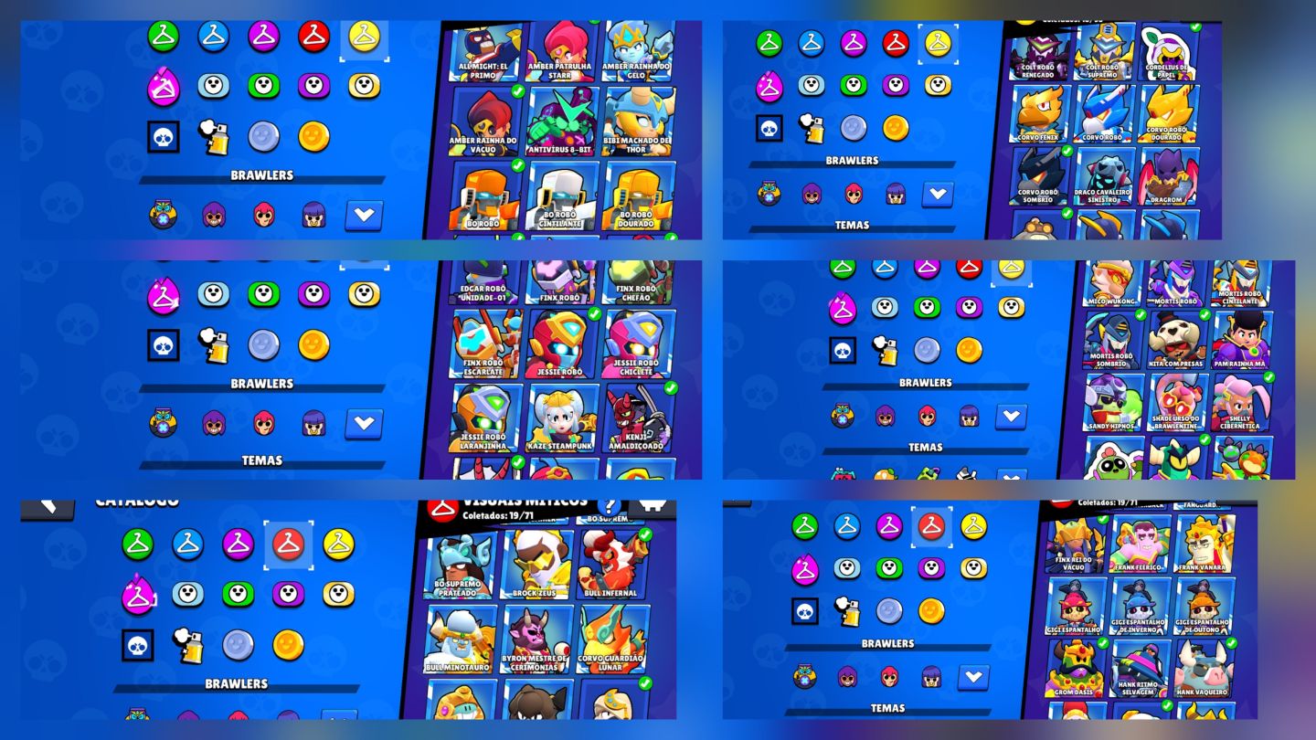 CONTA DE BRAWL STARS 120K, 2019, M1 ANTIGO, MATCHERINO e SPRAY R30! Leia a desc