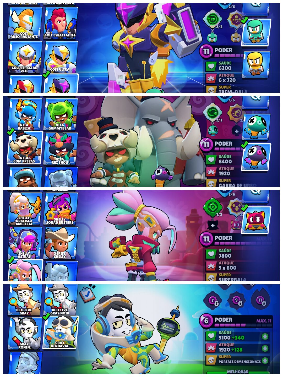 Conta Full mais de 500 Skins 44 Lendárias e 44 míticas vejam fotos e descrição