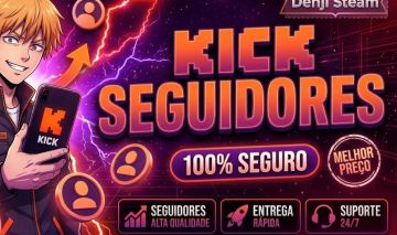 SEGUIDORES KICK QUALIDADE PREMIUM
