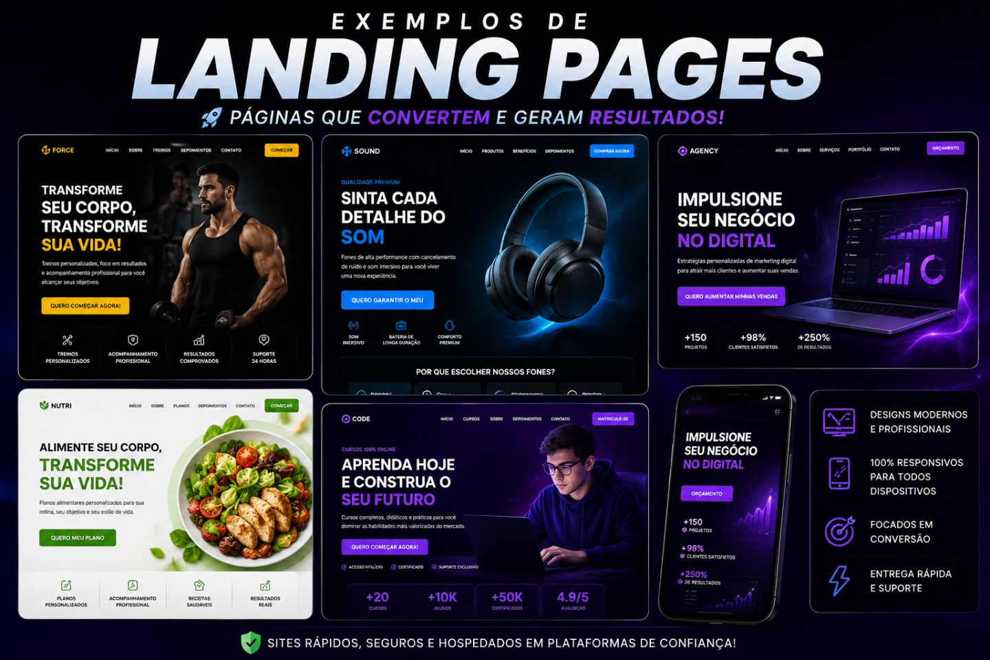 Crio Landing Page Que Vende Muito! (Entrega em 24H)