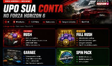 UP de Conta Forza Horizon 6 - CR, Wheelspins, Skill Points e Carros