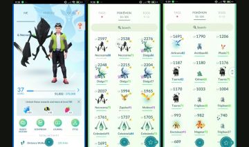 Pokémon GO LVL 37 | 3 Dialga (2 SHINY) + 3 Necrozma + 3 Celesteela | T0345