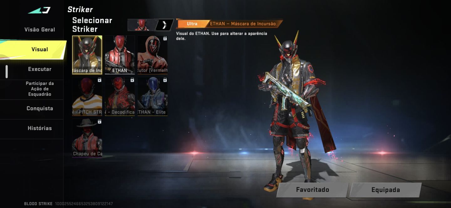 Conta iniciante de Blood Strike! Com vários intes raros