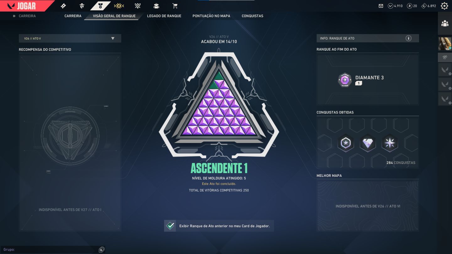 Conta valorant LV 75 com 4.910vp para gastar na conta!!!!!! COM CHAVEIRO ASC!!