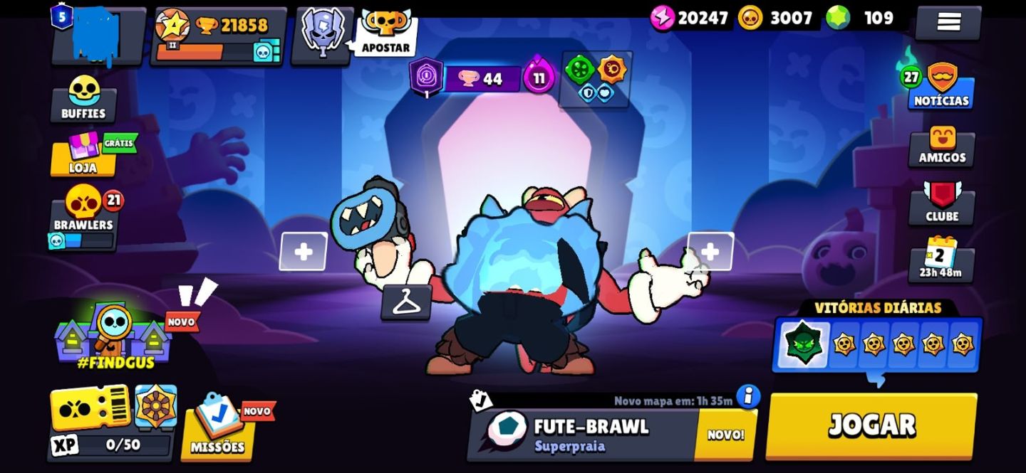 Conta Brawl Stars 2022 com Leon, várias skins e Brawlers maximizados!