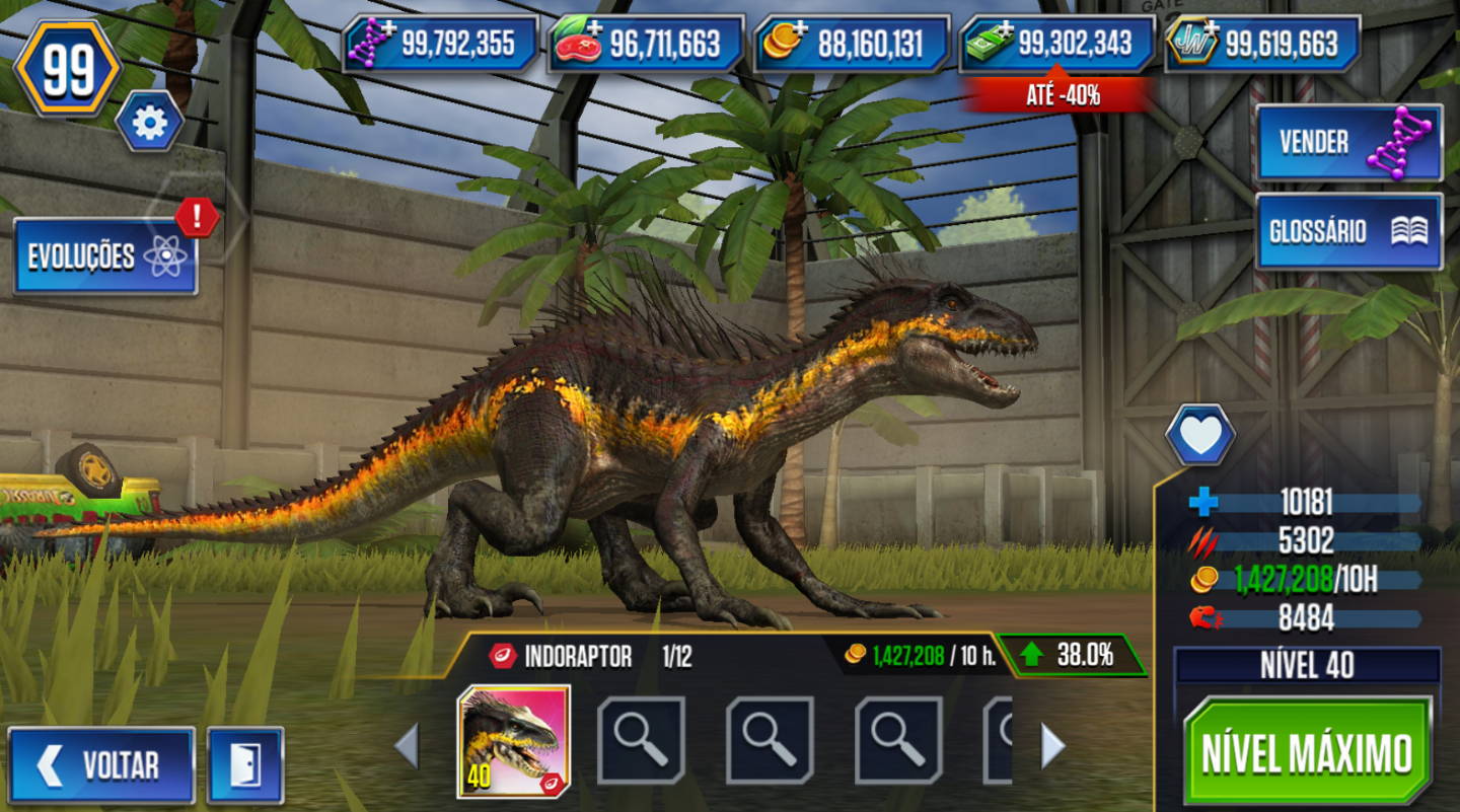 QUALQUER DINOSSAURO NO: JURASSIC WORLD - THE GAME | À SUA ESCOLHA