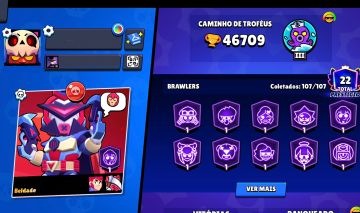 CONTA BRAW 45K | FAMA MARCIANA 107 BRAWLERS E MAIS DE 330 SKINS INCLUINDO RARAS