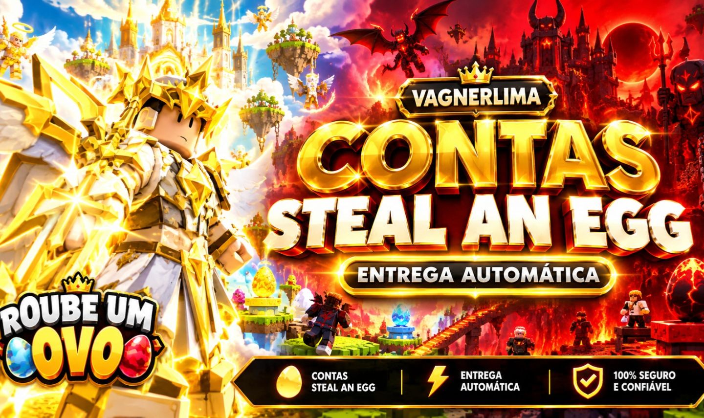 50% OFF | CONTAS COM PETS 500B+/s Steal An Egg/Roube Um Ovo | ENTREGA AUTOMÁTICA
