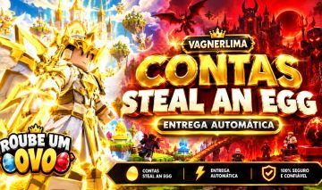 50% OFF | CONTAS COM PETS 500B+/s Steal An Egg/Roube Um Ovo | ENTREGA AUTOMÁTICA