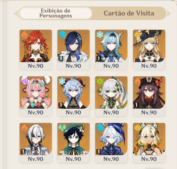 (PROMOÇÃO) CONTA GENSHIN 43 CHAR 5 STAR | 31 ARMASS | AR 60 IMPERDÍVEL