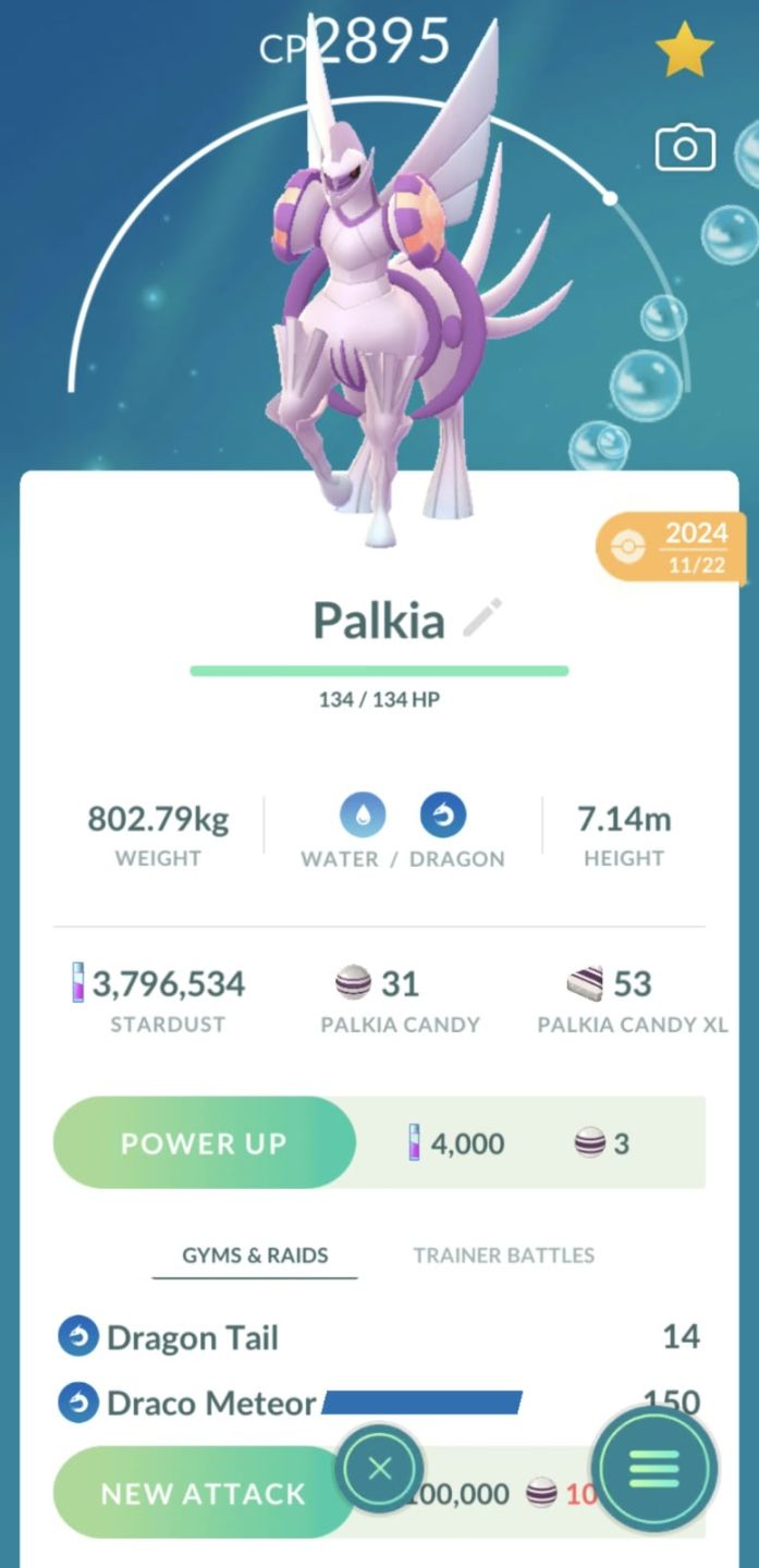 CONTA DE 2024 LVL 57/76 SHINY/43 LEGENDARY/36 EVENT/32 4/3.7KK STARDUST