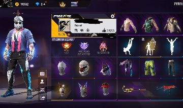 CONTA DE FF LEVEL 76 PASSE SAKURA XM8 ROXA 21K DE LIKES E ETC