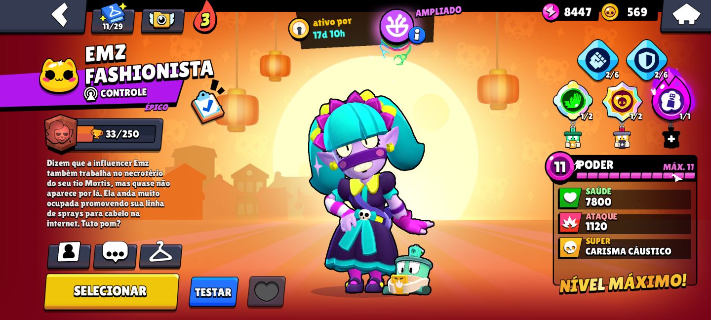 Conta Brawl Stars boa para iniciar , 41 Brawlers Skins boas