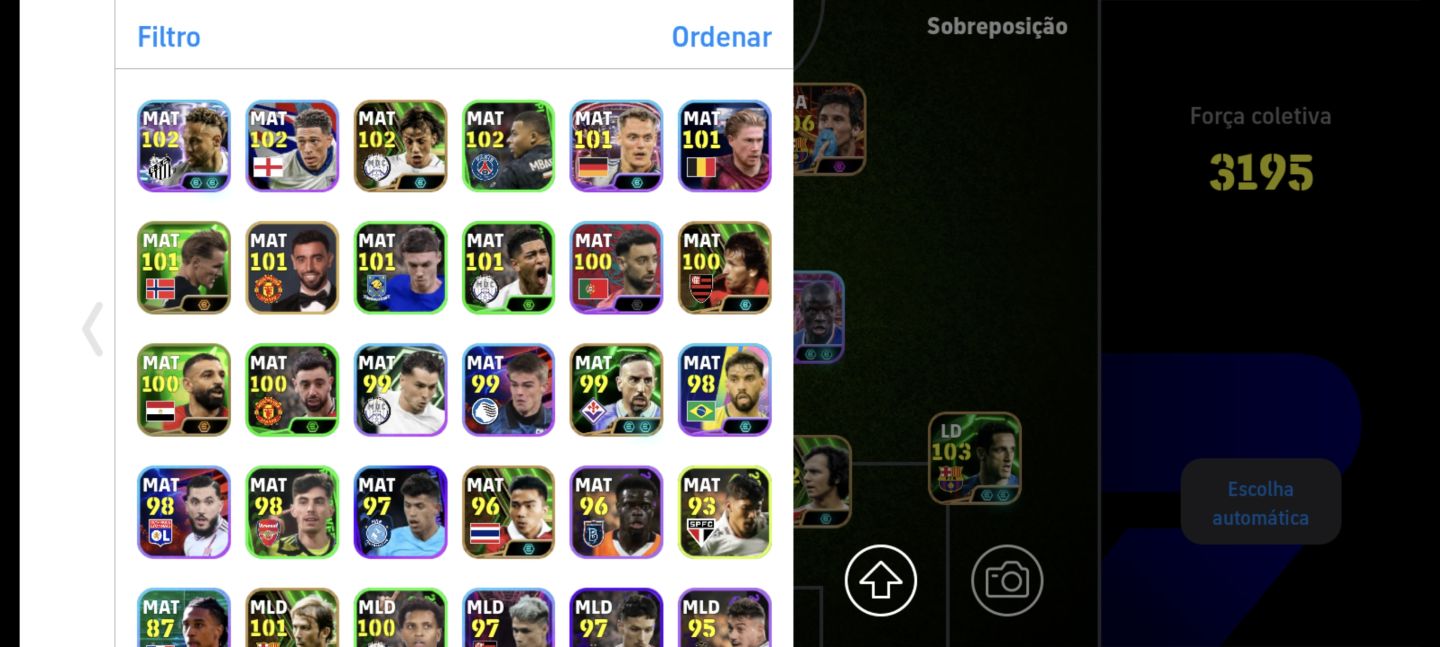 Conta Efootball Muito Rara | 2 Messi 106, Lamine Yamal 103, Viera 104, Totti 106