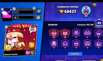 CONTA BRAWL RARA COM 1, 2, 5 PASSES RAROS | TODOS OS BRAWLERS | PROMOÇÃO ÚNICA