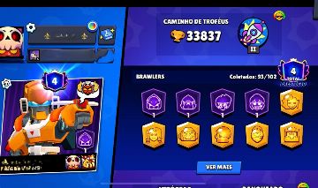 Brawl Stars 34k / 1441 Gemas /94 Brawlers