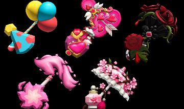 Combo de marretas favoritas - Ballons, Love, Gothic, Dev e Sakura