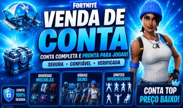 CONTA DE FORTNITE À VENDA! | +25 SKINS, COM PERNALONGA (FULL ACESSO)