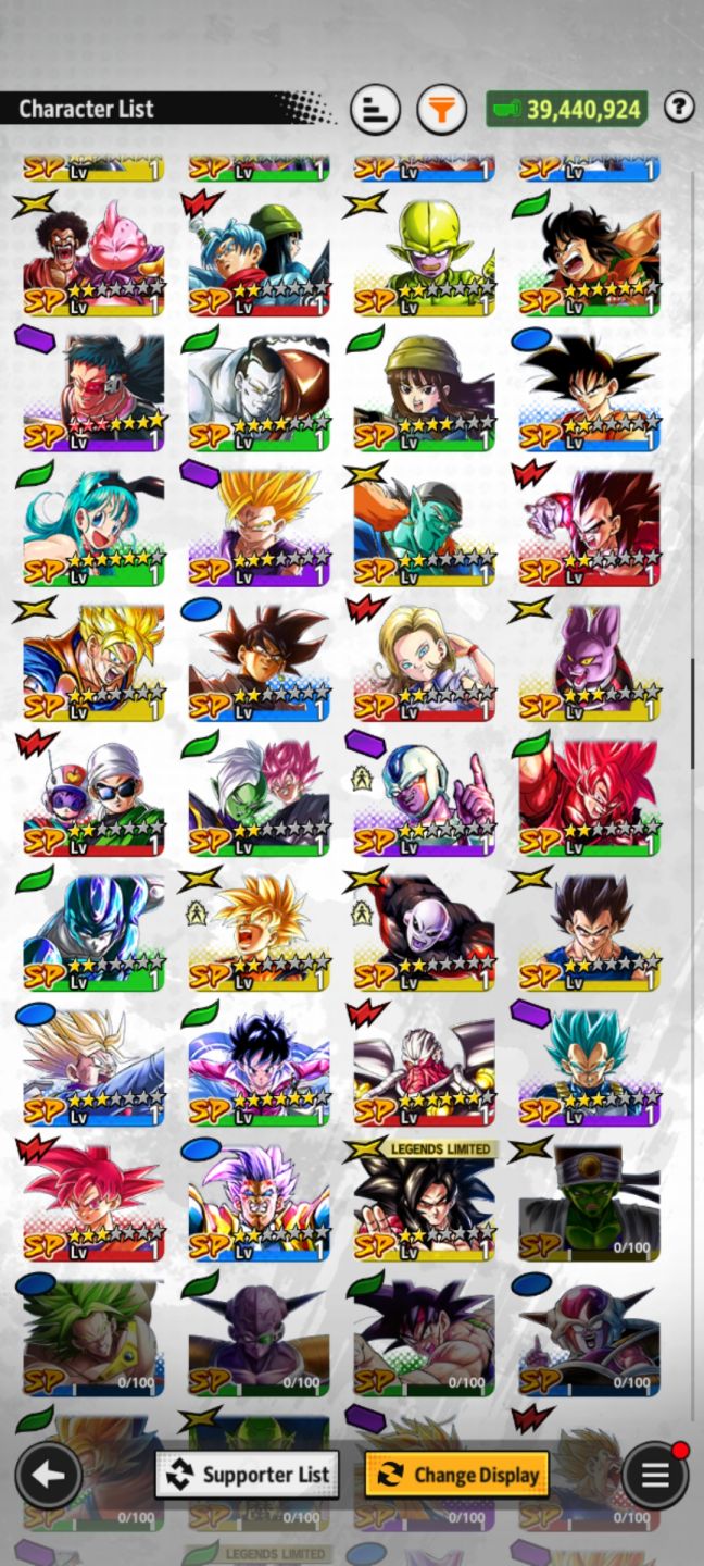 Conta Dragon ball legends 22k cristal,vários ultras e legends.