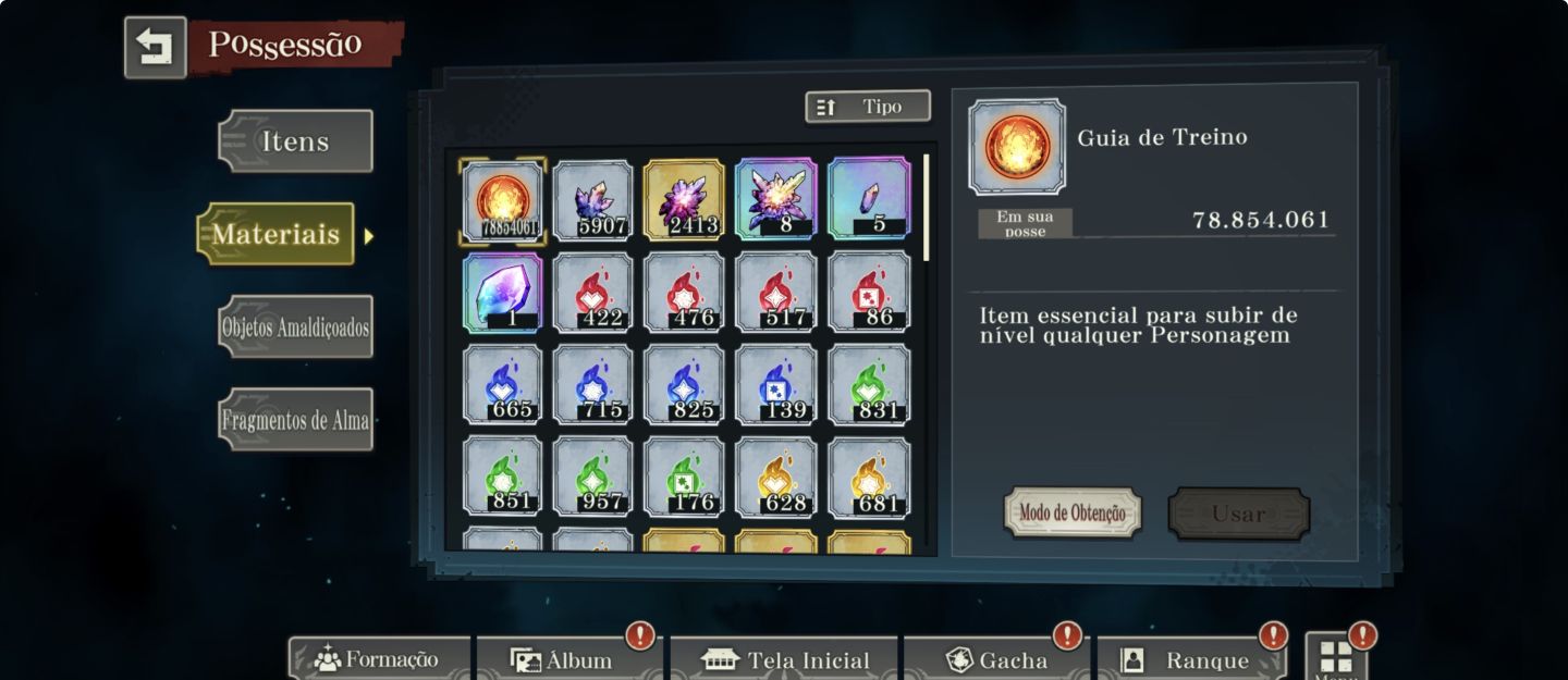 Conta JJK Parede 12 Limitados 24K Cubos End game MUITO BEM UPADA