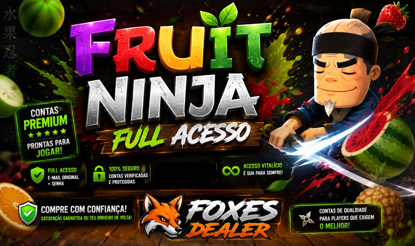 CONTAS FRUIT NINJA 1 (FULL ACESSO)